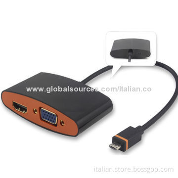 MyDP to VGA female and HDMI female adapterNew